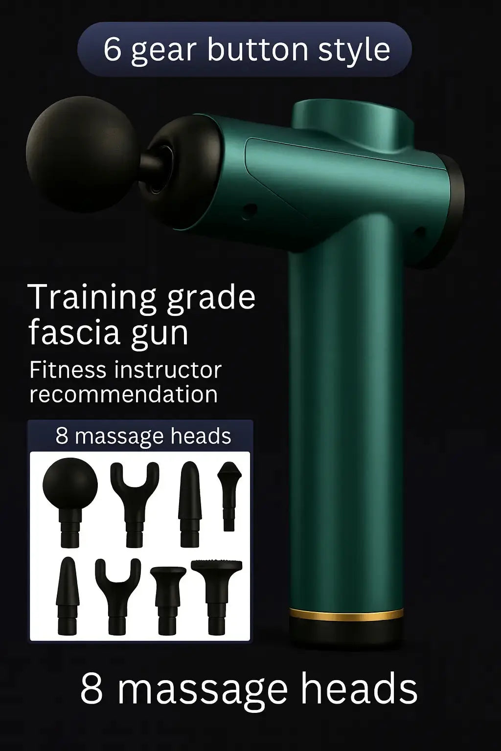 Deep Tissue Massage Gun - Percussion Muscle Recovery Tool Stabilix