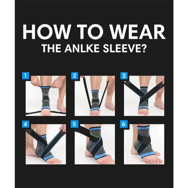 Breathable Nylon Ankle Brace - Compression Sleeve for Stability Stabilix
