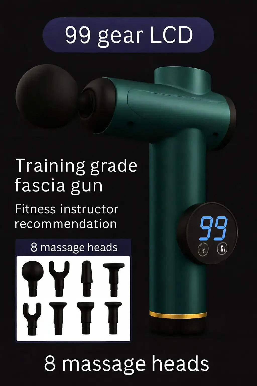 Deep Tissue Massage Gun - Percussion Muscle Recovery Tool Stabilix