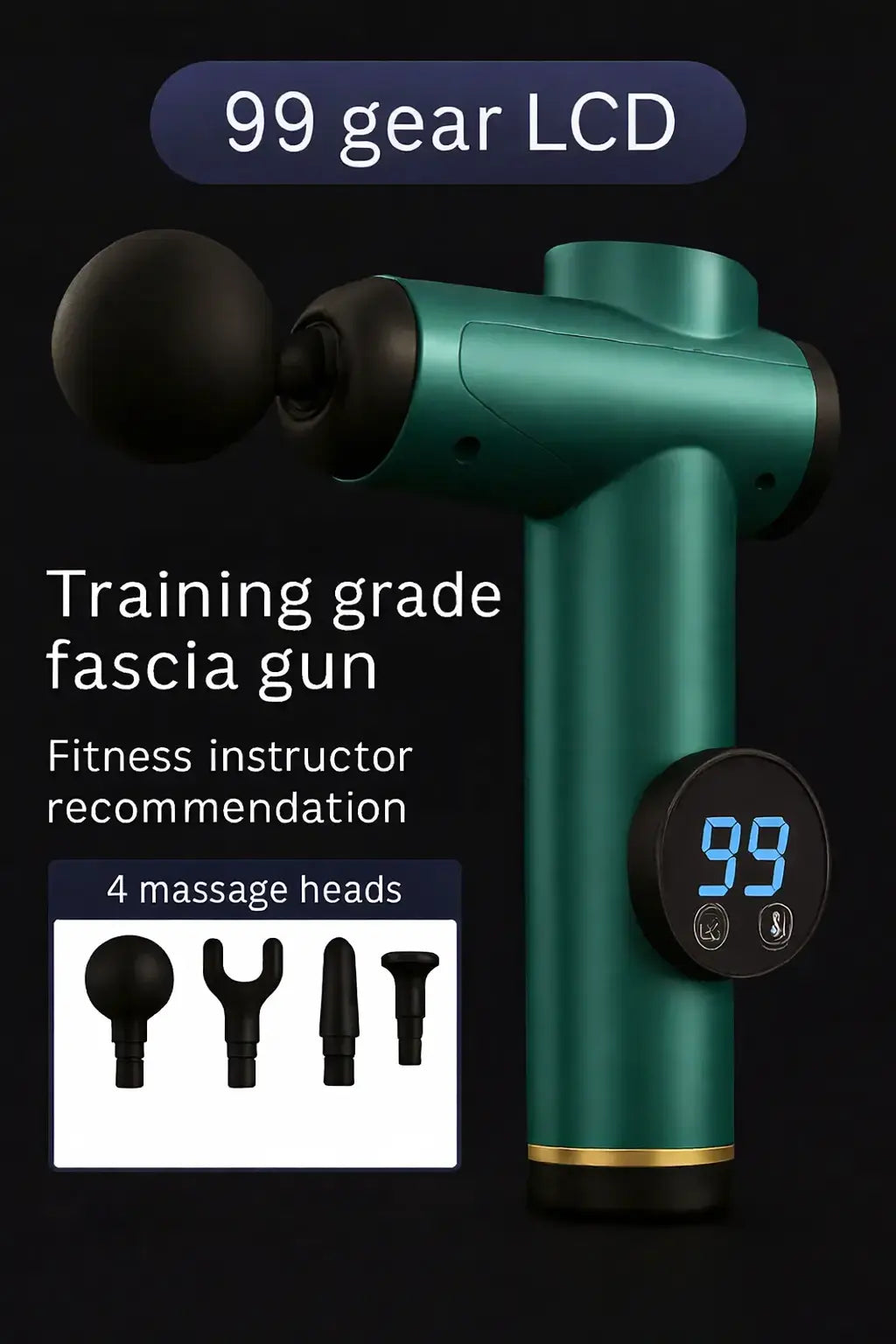 Deep Tissue Massage Gun - Percussion Muscle Recovery Tool Stabilix