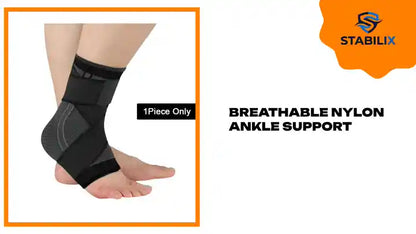 Breathable Nylon Ankle Compression Sleeve Brace